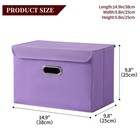 Fabric Storage Cube Bins Foldable Organizer Container Collapsible Basket With   
