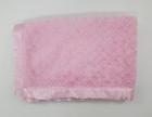 Starting Out Pink Plush Baby Blanket Fleece Satin Trim Girl Security B77