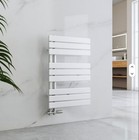 Hydronic Bathroom Towel Warmer Straight 30 X 20 White