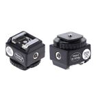 Hot Shoe Converter Adapter Pc Sync Port Kit For Flash To For Canon-camera New