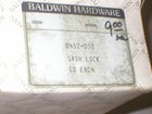 Box Of 9 Nos Baldwin Hardware Brass Window Sash Locks  0452-030 Polished Brass