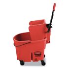 Rcp Fg758888red Wavebrake 2 0 35 Qt  Plastic Bucket wringer Combos - Red New