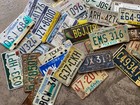 Vintage Modern Craft Roadkill Mixed Bulk 50 License Plate Lot 20 States 1 Canada