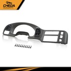 Fit For Chevy Astro Van Gmc Safari 1995-2005 Gray Gauge Cluster Dash Radio Bezel