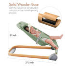 Portable Ergonomic Baby Bouncer Seat For Infants 0-12 Months - Green