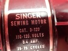 Vintage 1953 Singer 221 Featherweight Sewing Machine 3-110 Motor Tested  8