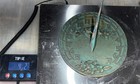 Vintage Solid Brass 8    Sundial Flowers And Roses Decorations 