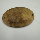 Vintage Pullman Co Brass Railroad Toilet Flush Sign Train Station Plaque