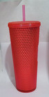 Starbucks 2019 Holiday Neon Pink Studded Tumbler 24oz Tumbler Cold Cup