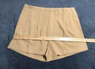 Woman   s Size Xl Beige Pleated Front Shorts