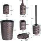 Set 6 Piece Oil Rubbed Bronze Bathroom Accessories