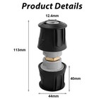 Pressure Washer Adapters M22 14mm Quick Connect Hose Coupler Fitting Aluminum   