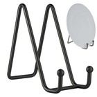 2 Pack 6 Inch Plate Stands For Display Black Iron Plate Holder Display Stand New