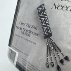 Vintage Mill Hill Grey Zig Zag Short Needlecase Mhsn1  1999  Beading