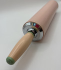 Vintage Rolling Pin 1950 s Mid Century Retro Ecko Pink Green Melamine   Plastic