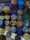 100 Pokemon Coins Lot Offical Tcg Coin Duplicates Jumbos Regular Size Great