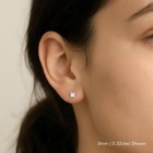 0 3ct 10k Gold Lab Grown Diamond Princess Cut Studs  Square Earrings