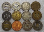 Nice Lot Of 12 Different Transit Tokens