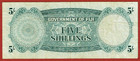 Government Of Fiji 1  9  1964 5 Shillings P-51d F vf