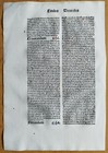 Decorative Incunable Leaf Antonius Florentinus Summa Speyer Drach  b  - 1488