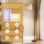 Rgb Dimmable Cordless Floor Lamp  Battery Operated Standing Light With Remote