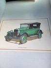 Chevrolet Vintage Car Art Prints Set Of 4 - 1928 Touring  1936 Coupe  1940