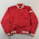 Vintage Budweiser King Of Beers Anheuser Busch Satin Jacket Xl Usa 80s 90s Read