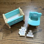 Kidkraft Wooden Doll House Furniture Nursery Set From Majestic Mansion Barbie