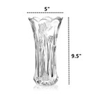 Dicunoy Set Of 2 Glass Flower Vase  9 5 Large Flower Vases For Centerpieces  Mod