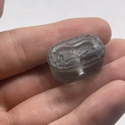 Old Crystal Near Eastern Intaglio Stone Seal Stamp Bead With Impression