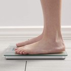 Silver Digital Bathroom Scale Body Weight Capacity 400 Lbs High Precision