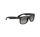New Ray-ban Justin Rb4165 622 t3 55mm Black Grey Gradient Polarized Sunglasses