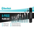 Duratech 8-piece Pliers Set Premium Cr-v cr-ni Construction With Rolling Pouch