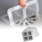 Disposable Shower Drain Hair Catcher Mesh Stickers Square Screen Easy To Install
