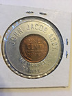 1947 Lincoln 1c Encased Lucky Penny Good Luck John Jacob Agcy Insurance Travel