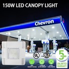 150w Led Gas Station Canopy Light  450w Mh Equiv  21000lm Surface Mount 5700k Ul