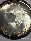 Canada Centennial 1967 Silver Dollar  Flying Goose  Proof-like  Brilliant Unc 