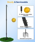 Heavy Duty Tetherball Sets With Ball   Rope For Backyard  Adjustable Iron Sle   
