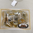 Vintage New York Shirt Mens Large Beige Ellis Island Graphic Souvenir Tee