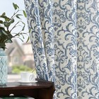Baroque Light Filtering Grommet Top Curtains Vintage Design Window Panels 2 Sets