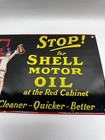 Shell Motor Oil Porcelain Enamel Service Station Gas Motor Oil Sign