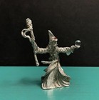 Gallo Pewter Wizard Sorcerer Warlock Staff Crystal Ball Figurine Lotr Got Rpg