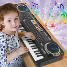 Digital Piano Keyboard 61 Key Portable Electronic Professional Instrument W  Mic