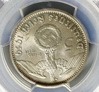 1939 A Germany Nazi Third Reich 5 Mark Silver Coin - Pcgs Ms 64
