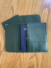 100  Authentic Vintage Rolex Green Leather Card Wallet Passport Holder