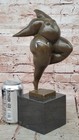 Vintage Abstract Modern Art Cast Bronze Statue Sculpture Hot Cast Figurine Decor