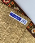 6 Vintage Ed Sturzenegger Table Placemats Floral Border Brown Orange