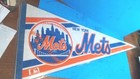 Vintage- New York Mets Felt Pennant- Official Mlb-full Size