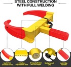 Trailer Wheel Clamp Lock Max 10  Tire Width Anti Theft Tire Boot Red Yellow