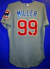 Chicago Cubs Corey Miller Gray  99 Button-down Game Worn Size 44 Mlb Jersey